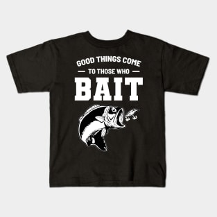 Bait Fishing - For Hunters and Fishers Kids T-Shirt